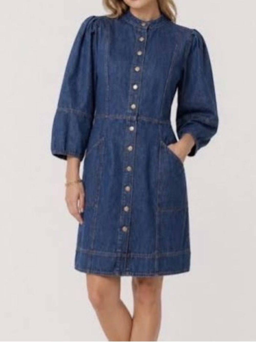 Wrap London Denim Dress Hemp & Organic Cotton Size:8